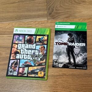 Grand Theft Auto V and Tomb Raider Game Bundle